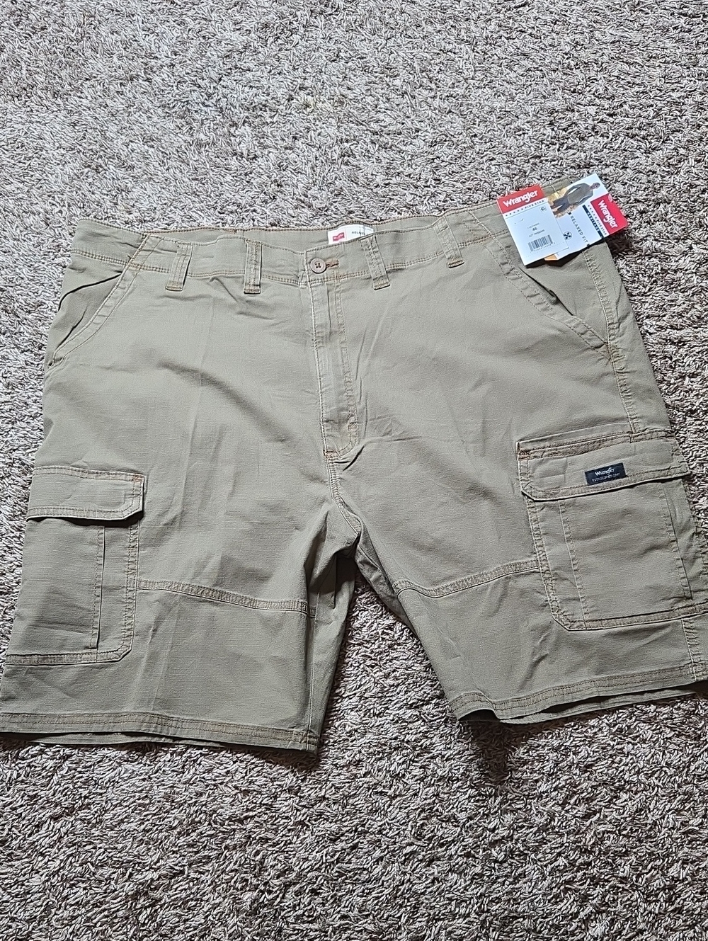 Wrangler Heritage Five Star Size 46 Plus Size Relaxed Fit Cargo Shorts